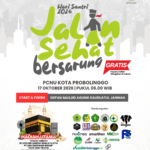Jalan Sehat Bersarung PCNU Kota Probolinggo Siapkan Hadiah Umrah